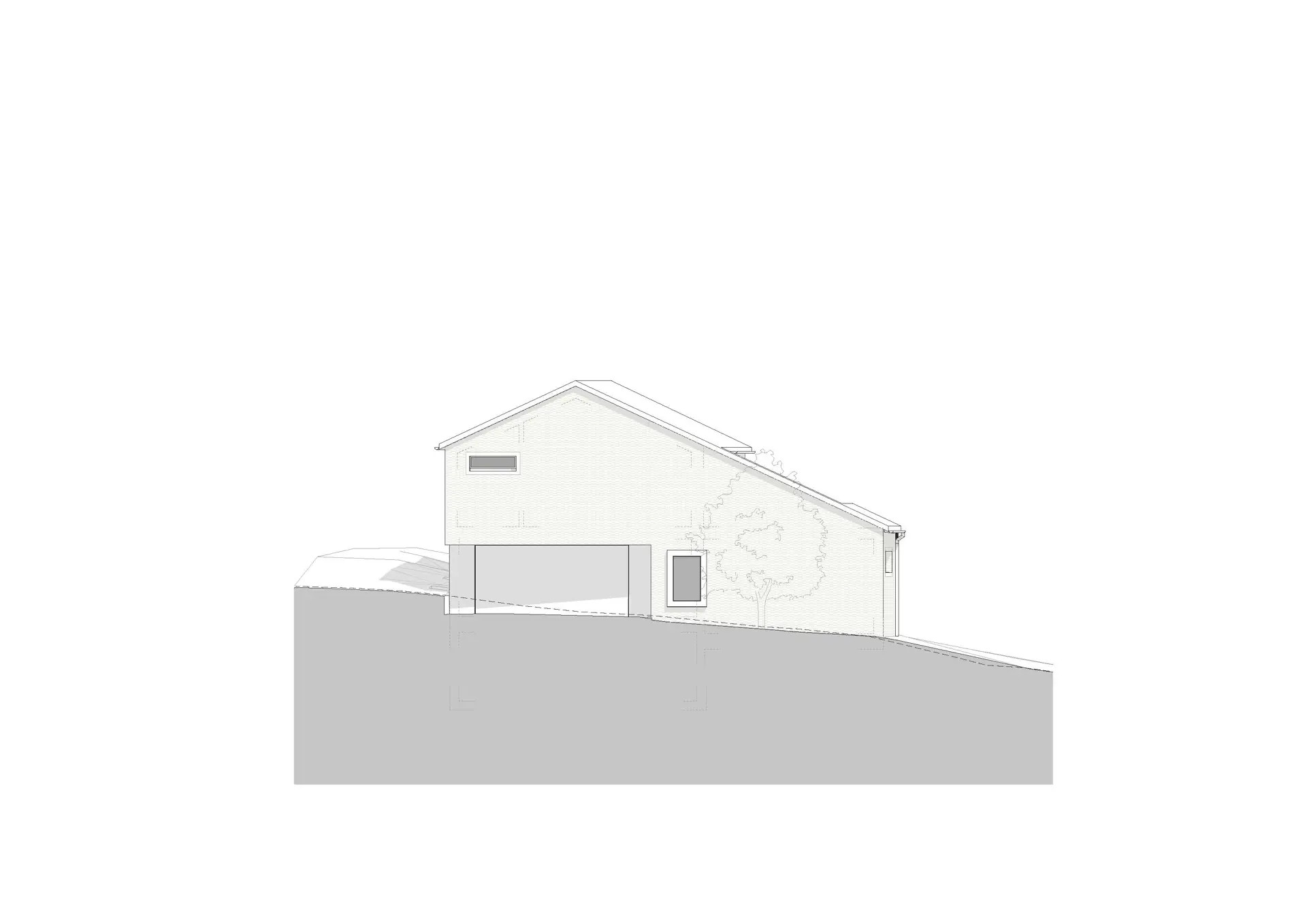 27_Neubau_Einfamilienhaus Teilerrüfeweg Rofels Maienfeld_ Ansicht Nord